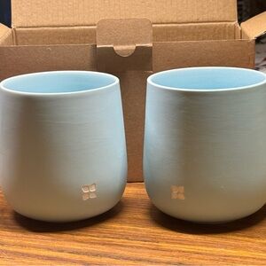 Waterdrop porcelain cups